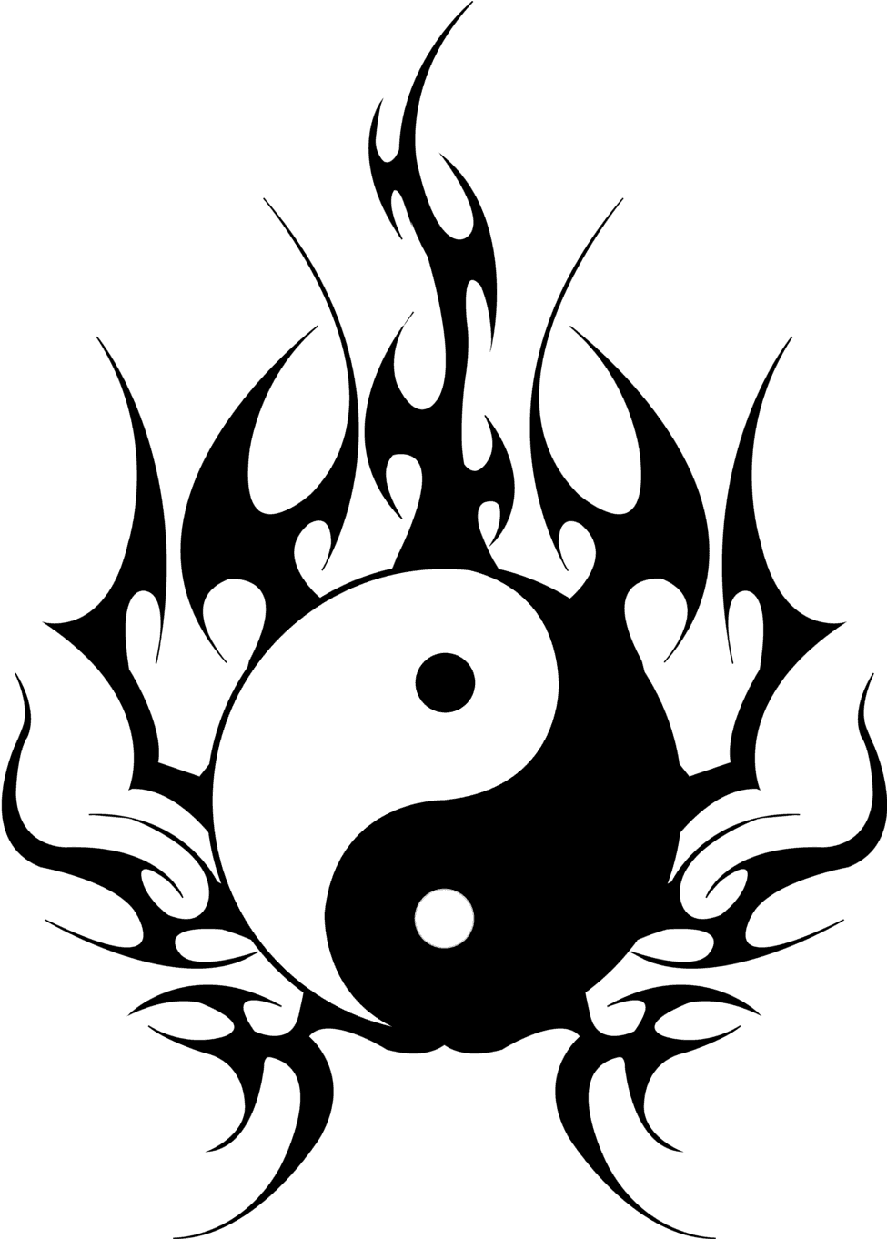 Yinyang Tattoos Clipart Spider, HD Png Download - Transparent PNG Free Download | PNGio