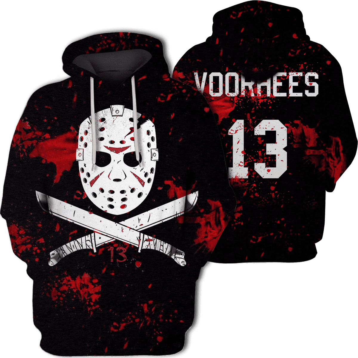 3d Jason Voorhees Friday The 13th Hoodie - Jason Mask Tattoo Outline, HD Png Download - Transparent PNG Free Download | PNGio