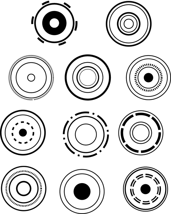 Circles, Concentric, Design - Design Tattoo Circle, HD Png Download - Transparent PNG Free Download | PNGio
