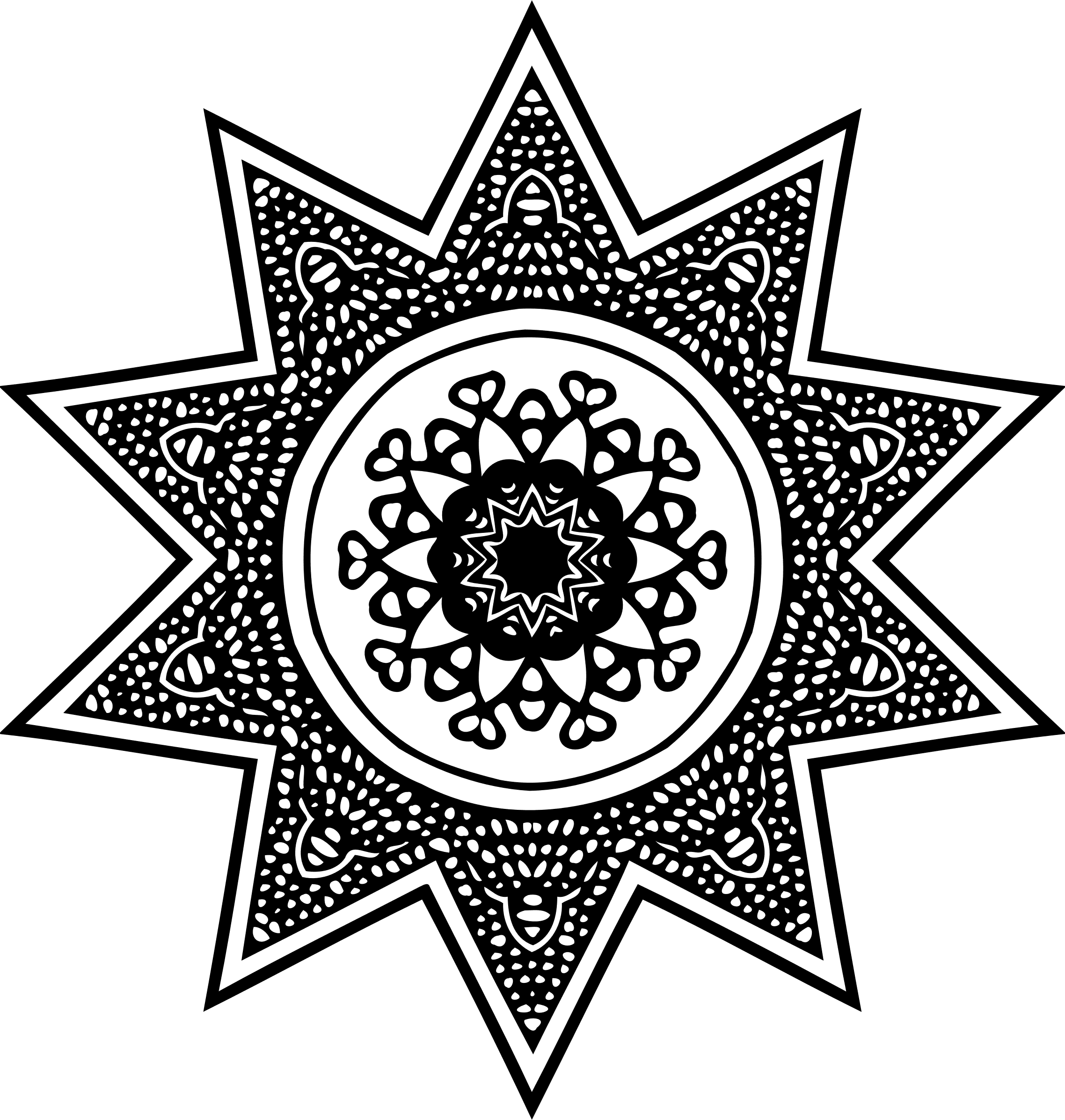 Clipart Abstract Design - Mandala Outline Tattoo Design, HD Png Download - Transparent PNG Free Download | PNGio