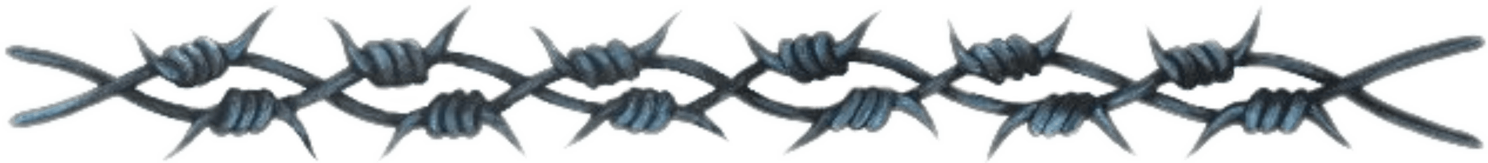 #barbedwire #barbwire #spikes #ouch #goth #divider - Barb Wire Realistic Tattoo, HD Png Download - Transparent PNG Free Download | PNGio