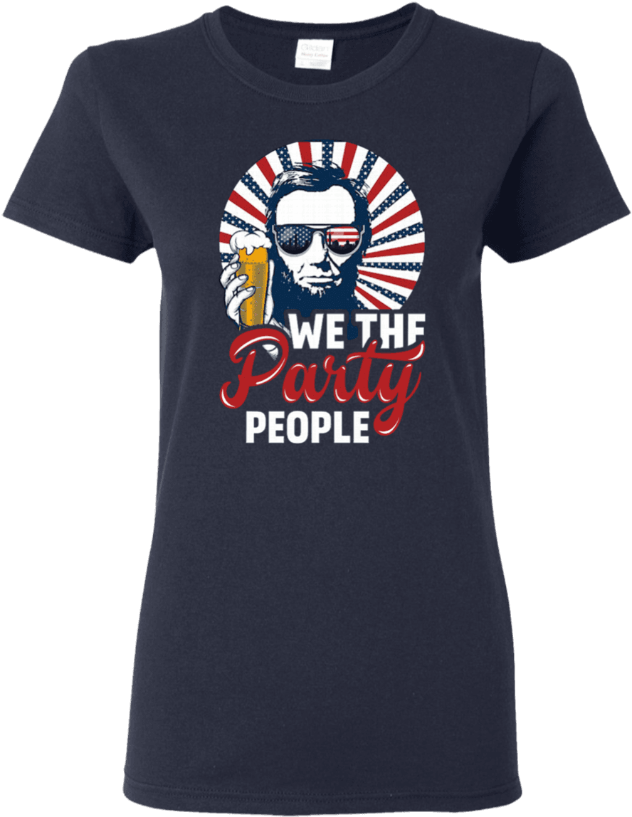 Patriotic We The Party People Abraham Lincoln 4th Of - Dogs And Tattoos Make Me Happy, HD Png Download - Transparent PNG Free Download | PNGio