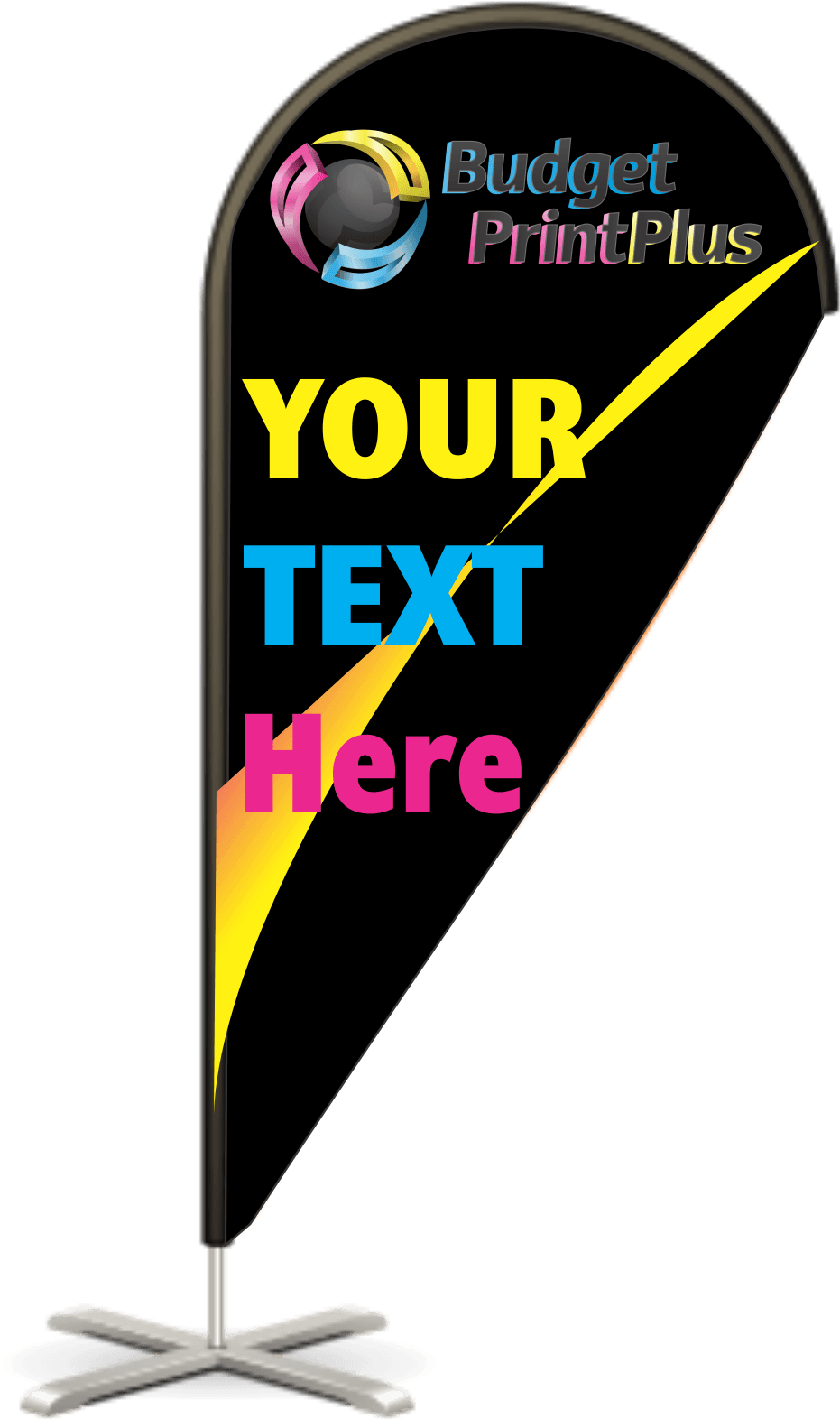 Bpp Provides Customised Flag Online Printing Services - Tear Drop Banner Png, Transparent - Transparent PNG Free Download | PNGio