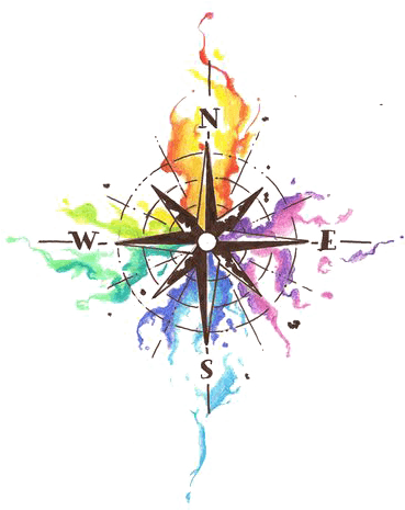 Coming Soon Png Colorful - Compass Tattoo Design Watercolor, Transparent - Transparent PNG Free Download | PNGio