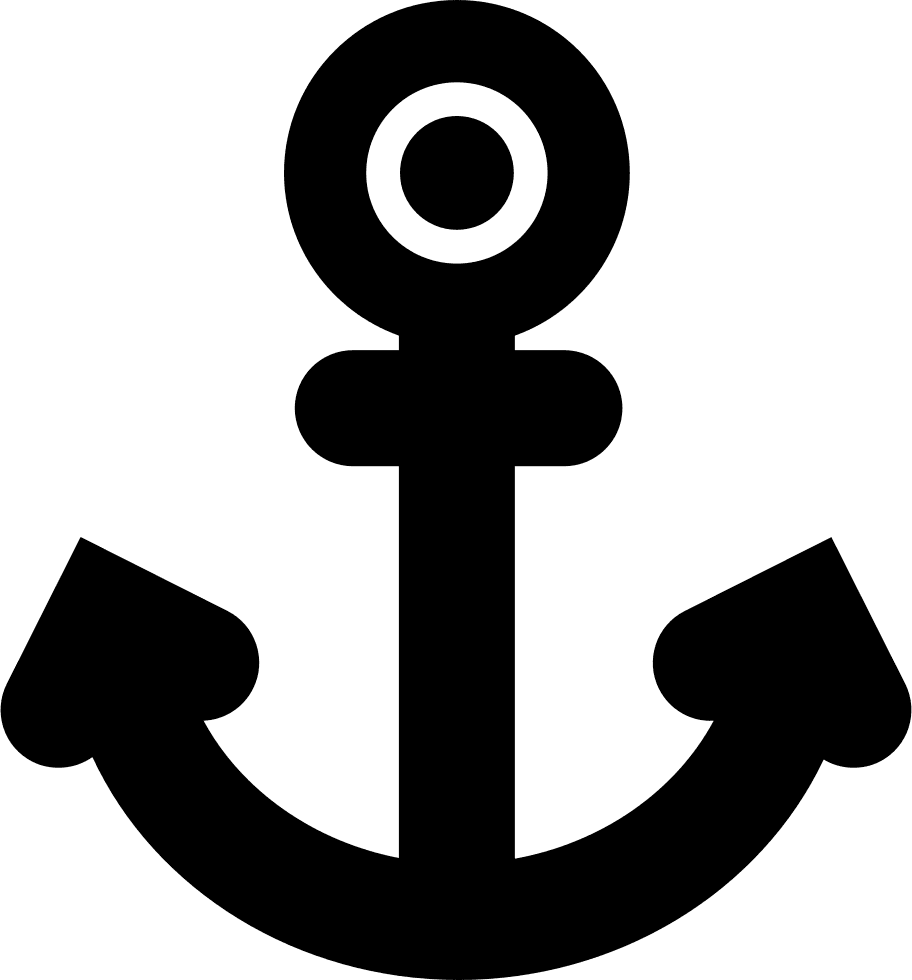 Anchor Tattoo - Anchor Icon Black And White, HD Png Download - Transparent PNG Free Download | PNGio