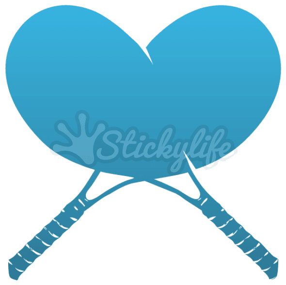Tennis Racket Temporary Tattoo - Heart, HD Png Download - Transparent PNG Free Download | PNGio