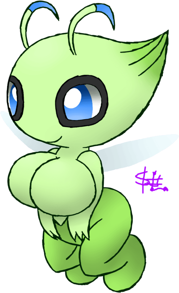 296kib, 1024x1075, Celebi Gift - Tribal Legendary Pokemon Tattoo, HD Png Download - Transparent PNG Free Download | PNGio