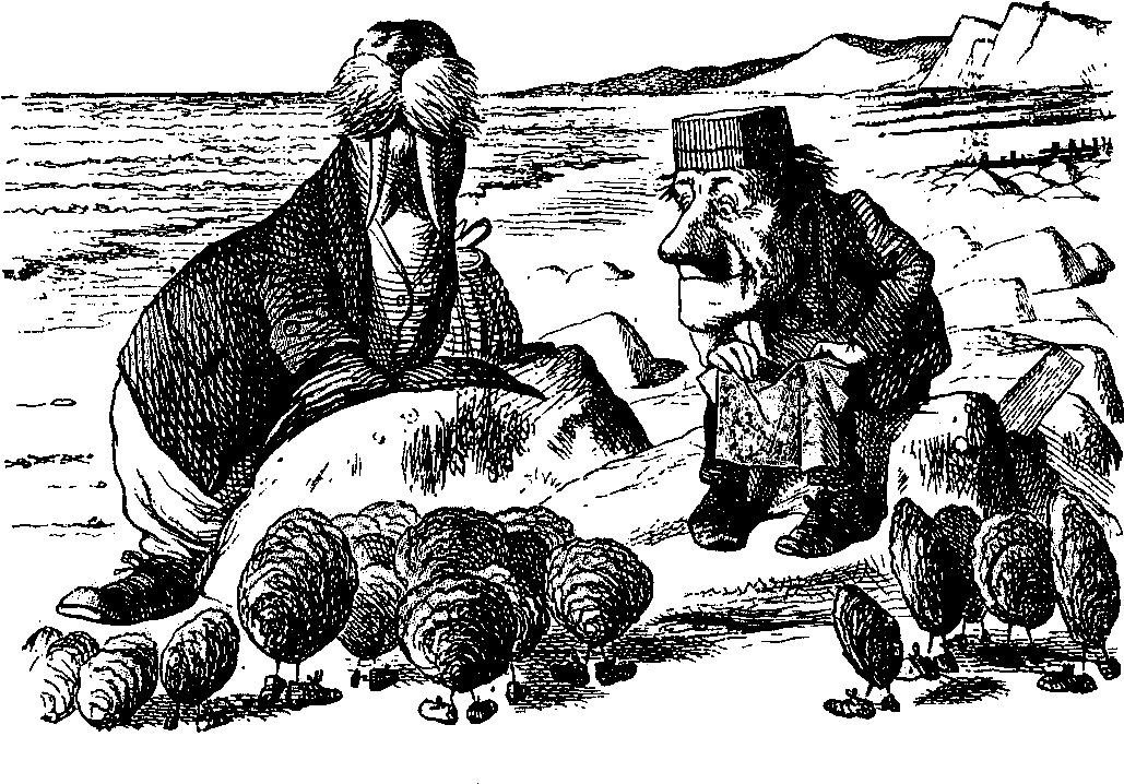 Walrus Carpenter Beach Oysters - Walrus And The Carpenter Tattoo, HD Png Download - Transparent PNG Free Download | PNGio