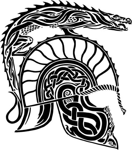 Dragon Tribal Art - Children Of Hurin Tattoo, HD Png Download - Transparent PNG Free Download | PNGio