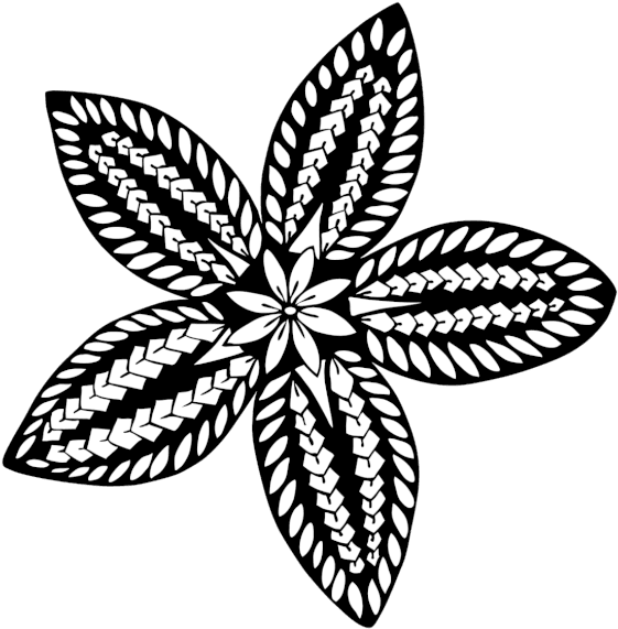Image 4 Of - Polynesian Tribal Flower Tattoo, HD Png Download - Transparent PNG Free Download | PNGio