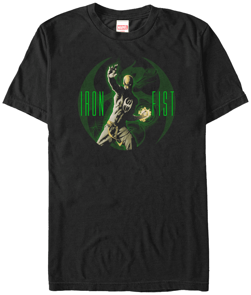 Mystical Chi Iron Fist T-shirt - Immortal Iron Fist, HD Png Download - Transparent PNG Free Download | PNGio