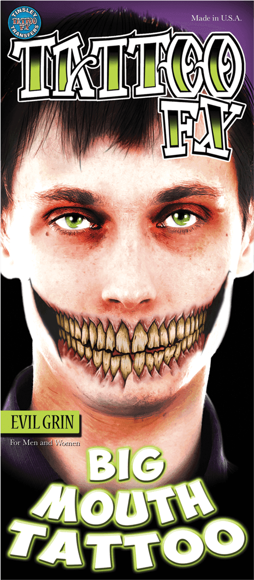 Big Mouth Tattoo Fx, HD Png Download - Transparent PNG Free Download | PNGio