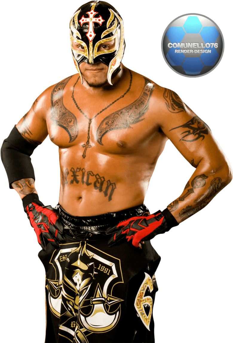 Rey Mysterio Render Photo Reymysterio - Rey Mysterio Bra Tattoo, HD Png Download - Transparent PNG Free Download | PNGio
