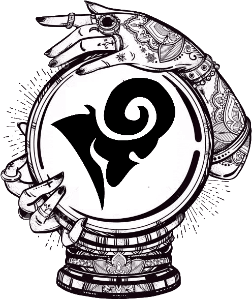Aries Icon - Crystal Ball Gypsy Tattoo, HD Png Download - Transparent PNG Free Download | PNGio