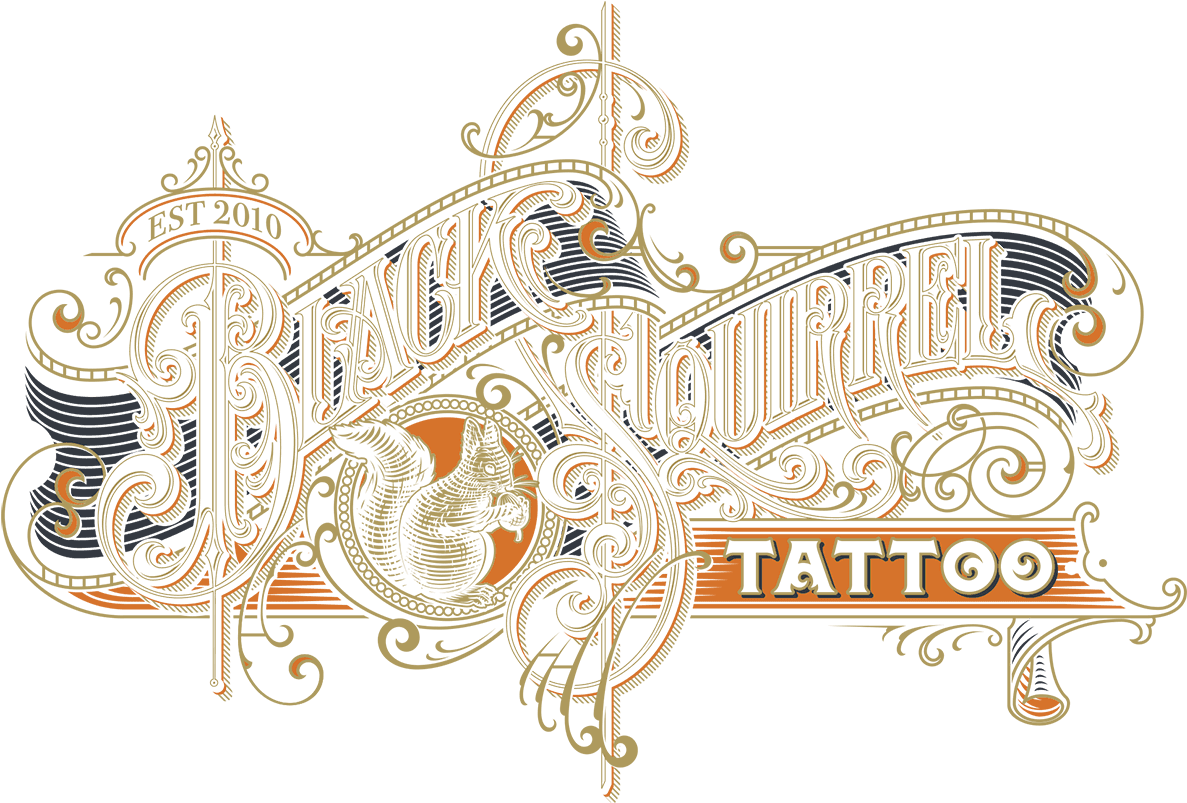 Nebraska Black Squirrel Tattoo - Illustration, HD Png Download - Transparent PNG Free Download | PNGio