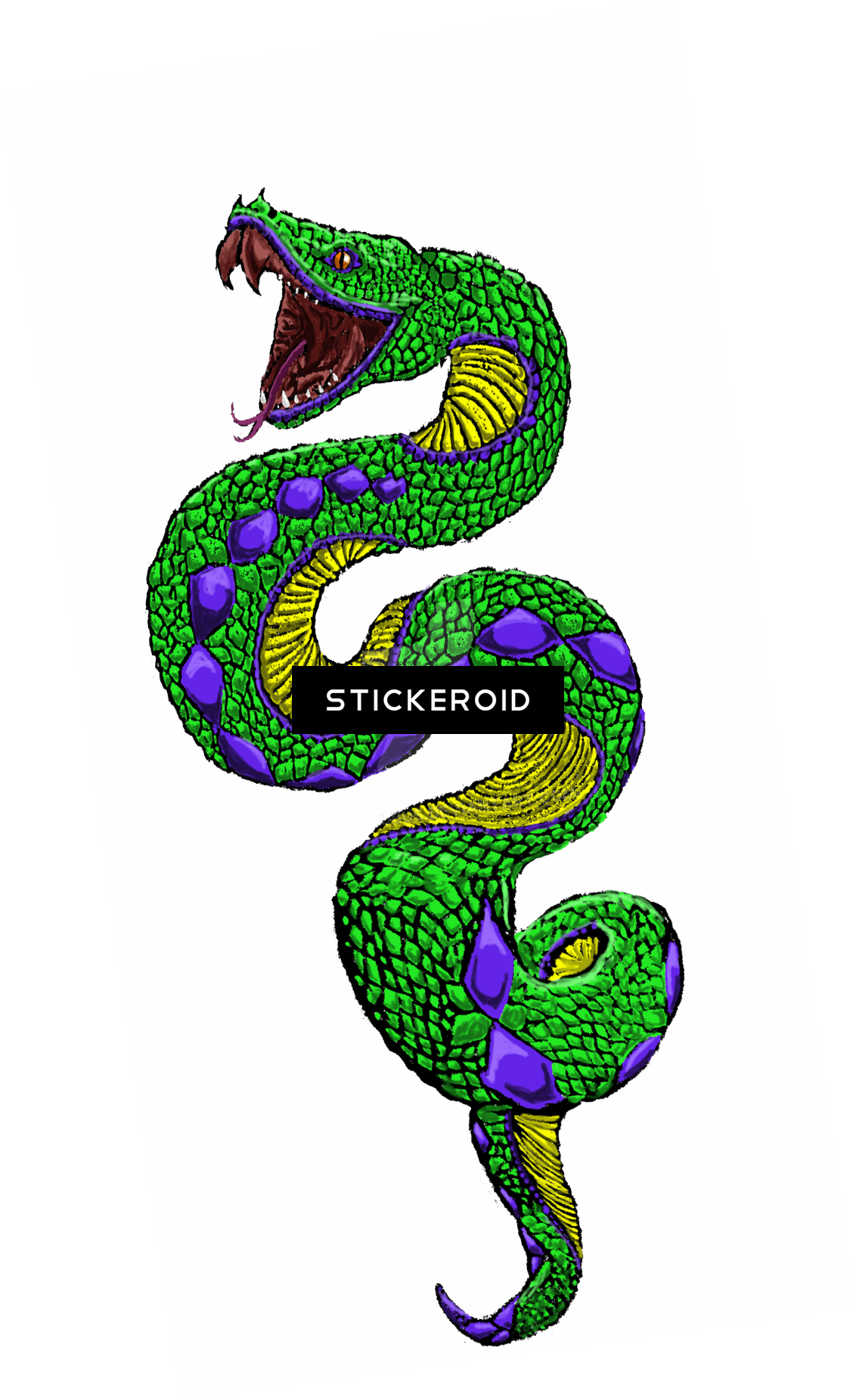 Green Snake Tattoo Art, HD Png Download - Transparent PNG Free Download | PNGio