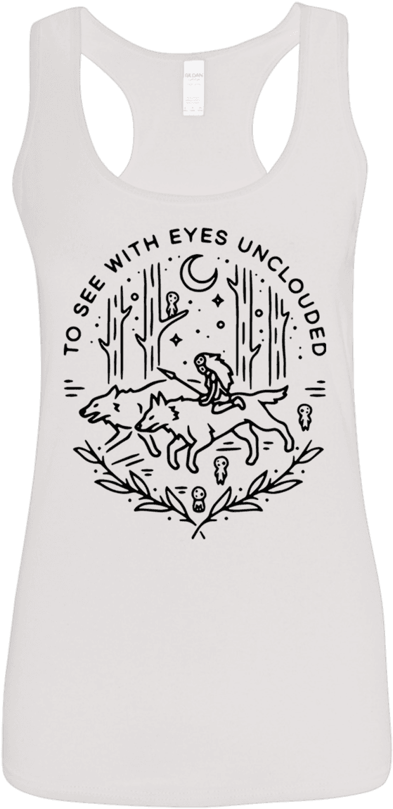 Princess Mononoke To See With Eyes Unclouded Shirt - Princess Mononoke Tattoo Liam, HD Png Download - Transparent PNG Free Download | PNGio