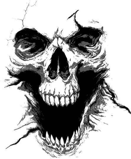 Screaming Skull Tattoo Designs, HD Png Download - Transparent PNG Free Download | PNGio