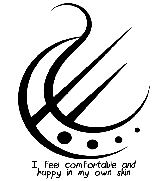 Biohazard Symbol Clipart Spiritual Health - Feel Comfortable And Happy In My Own Skin Tattoo, HD Png Download - Transparent PNG Free Download | PNGio