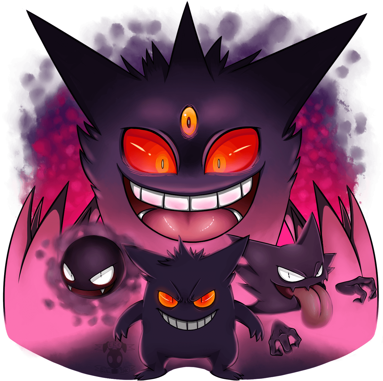 Realistic Gengar Tattoo, HD Png Download - Transparent PNG Free Download | PNGio