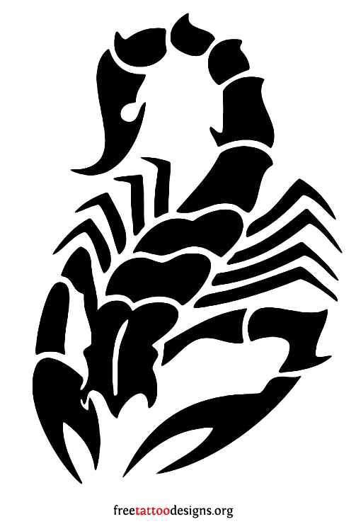 Scorpio Tattoo Transparent Images - Desain Tato Gambar Scorpion, HD Png Download - Transparent PNG Free Download | PNGio