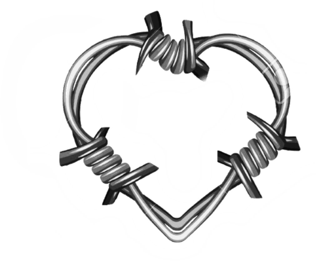##heart #barbwire - Heart Barbed Wire Tattoo, HD Png Download - Transparent PNG Free Download | PNGio