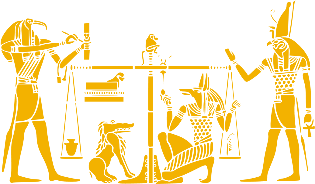 Ancient Egyptian Religion Ancient Egyptian Deities - Egyptian Weighing Of The Heart Tattoo, HD Png Download - Transparent PNG Free Download | PNGio