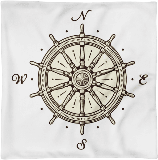 Compass And Captains Wheel Tattoo, HD Png Download - Transparent PNG Free Download | PNGio