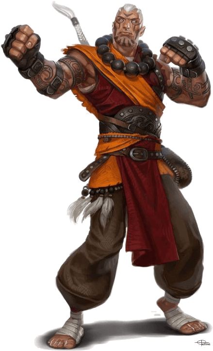 Miles Teg - Tattooed Monk Dnd, HD Png Download - Transparent PNG Free Download | PNGio