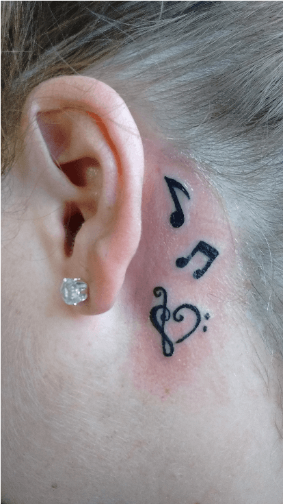 Hilly Music Notes - Tattoo, HD Png Download - Transparent PNG Free Download | PNGio