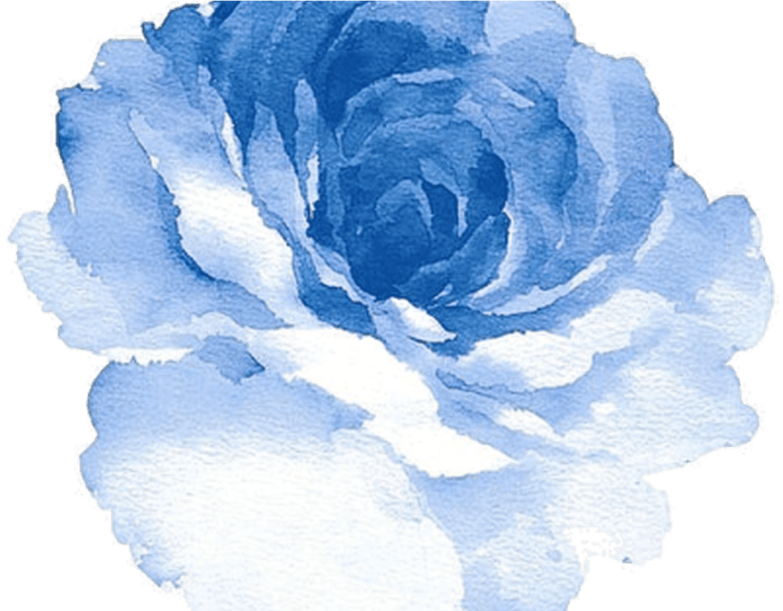 All About The Art Via Tumblr Tattoo Watercolor - Blue Watercolor Flower Png, Transparent - Transparent PNG Free Download | PNGio