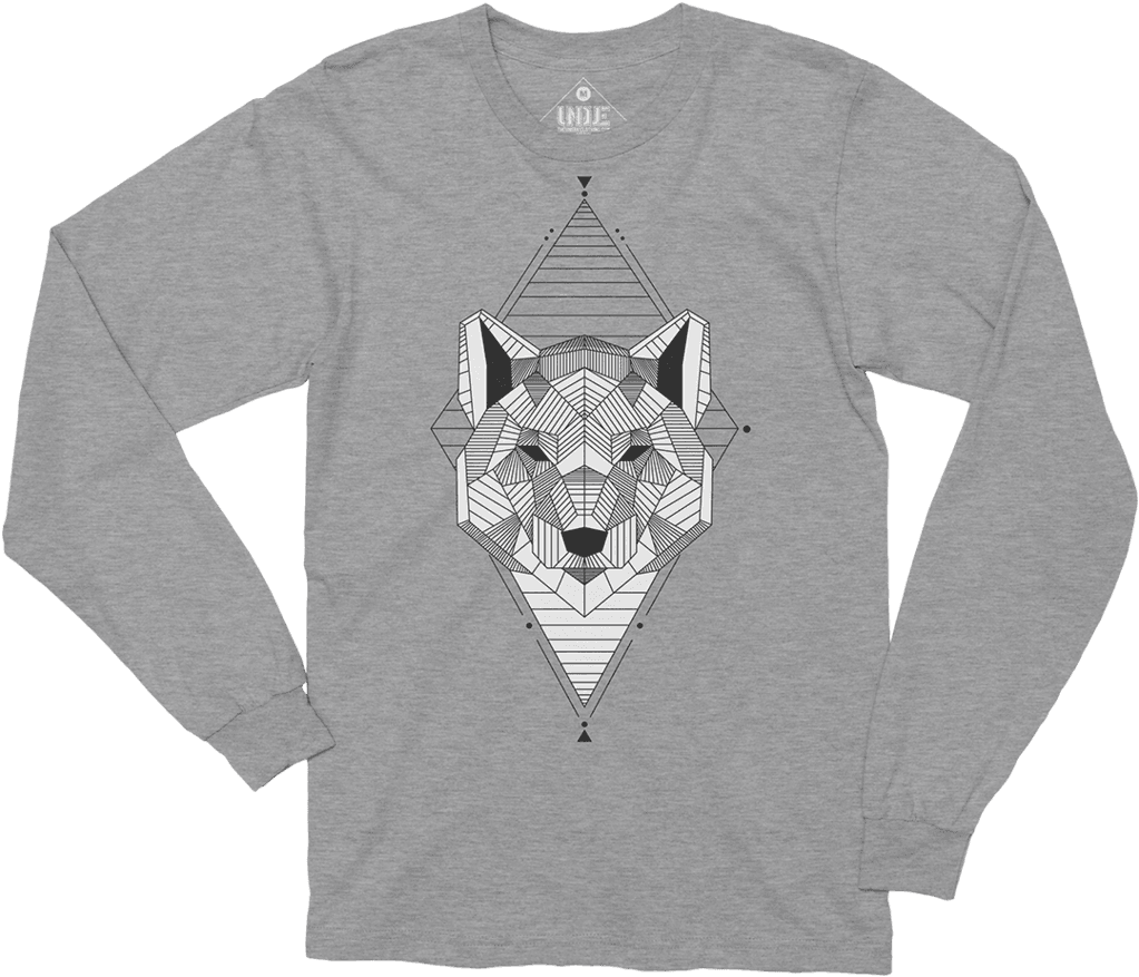 Geo Wolf Tattoo - T-shirt, HD Png Download - Transparent PNG Free Download | PNGio