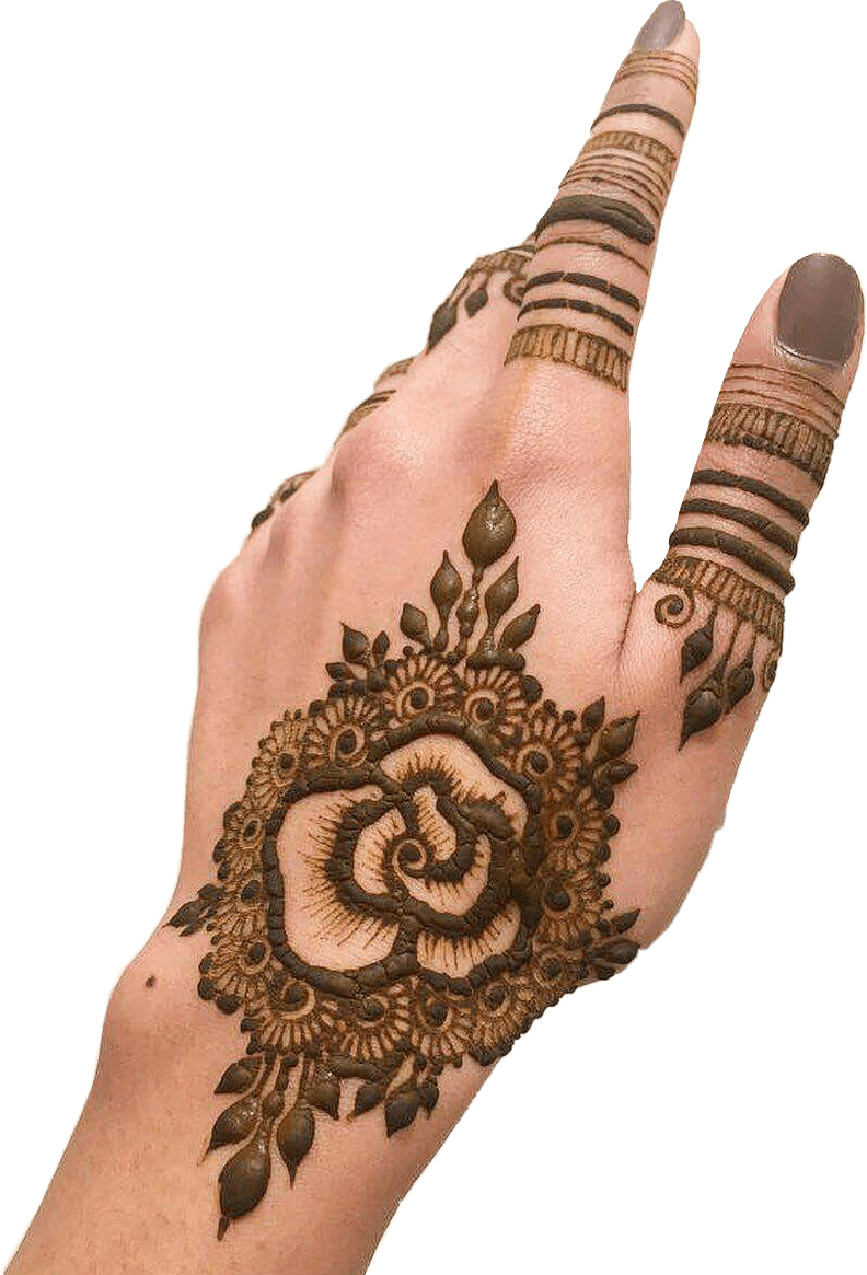 Freetoedit Henna Hand Kellydawn - Mehndi, HD Png Download - Transparent PNG Free Download | PNGio
