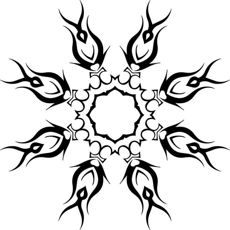 Line Art,style,decapoda - Tribal Tattoo Designs, HD Png Download - Transparent PNG Free Download | PNGio