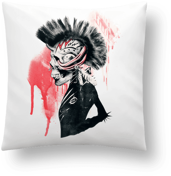 Coussin Synthétique Doux 41 X 41 Cm Punk Par Ali Gulec - Mohican Tattoo Designs, HD Png Download - Transparent PNG Free Download | PNGio
