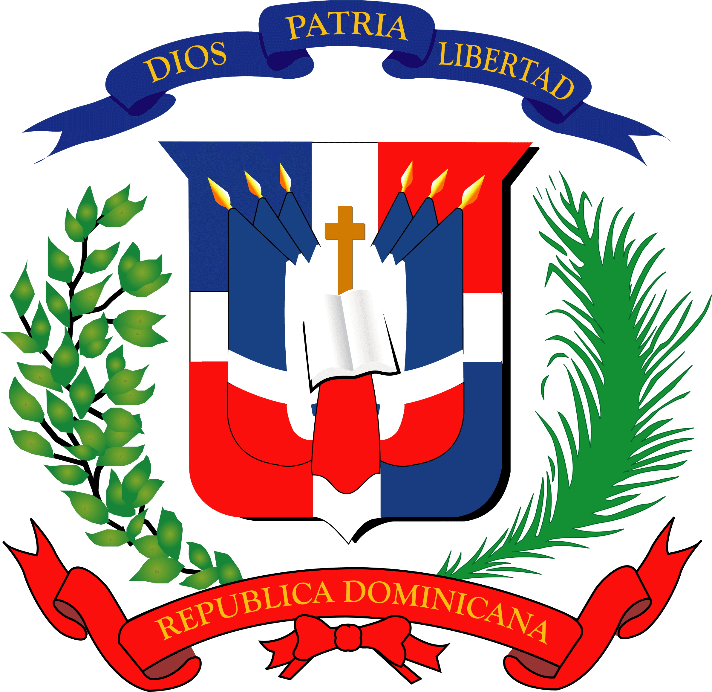 Escudo Nacional Dominicano Clip Arts - Dominican Republic Flag Tattoo, HD Png Download - Transparent PNG Free Download | PNGio