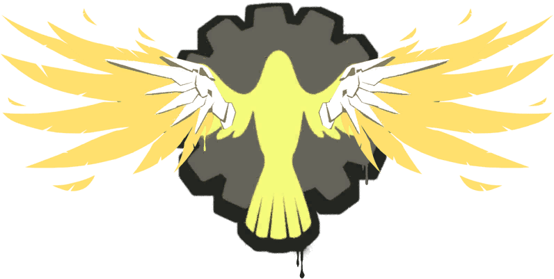 Blizzard,blizzard Other, Overwatch, - Mercy Wing Tattoo, HD Png Download - Transparent PNG Free Download | PNGio