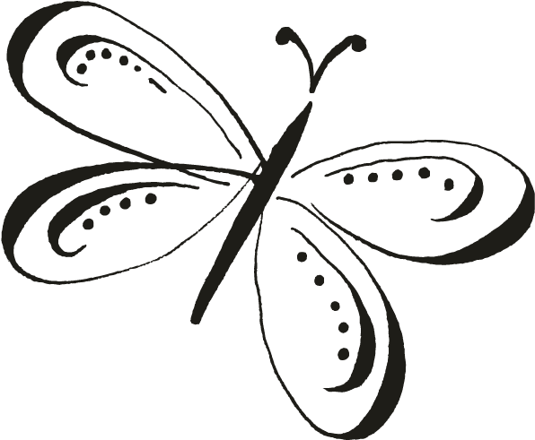 Monarch Butterfly Clip Art Brush-footed Butterflies - Calligraphy Butterfly, HD Png Download - Transparent PNG Free Download | PNGio