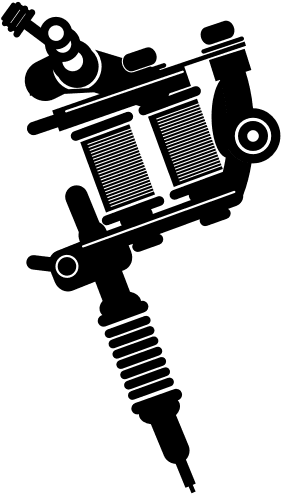 Tattoo Machine Silhouette - Tattoo Machine Vector, HD Png Download - Transparent PNG Free Download | PNGio