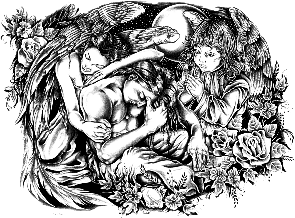 Clip Art Cloud Background Tattoo - Full Body Tattoo Png, Transparent - Transparent PNG Free Download | PNGio