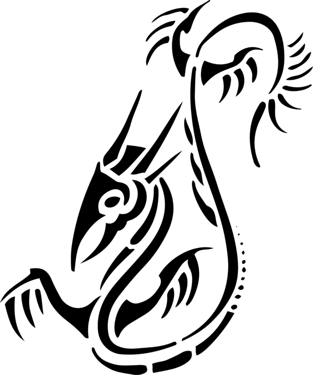 Chinese Dragon Silhouette Japanese Dragon Vecteur, HD Png Download - Transparent PNG Free Download | PNGio