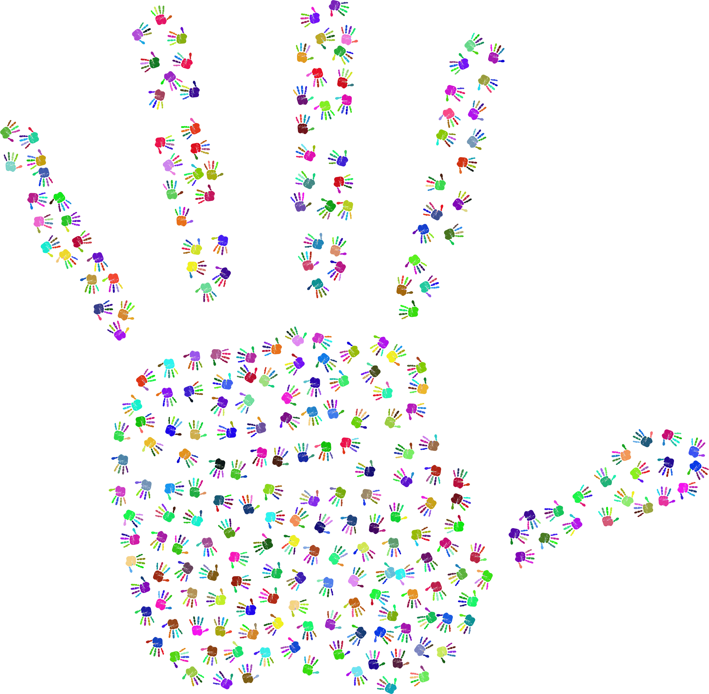 Handprint Drawing Food - Renkli El Izi Png, Transparent - Transparent PNG Free Download | PNGio