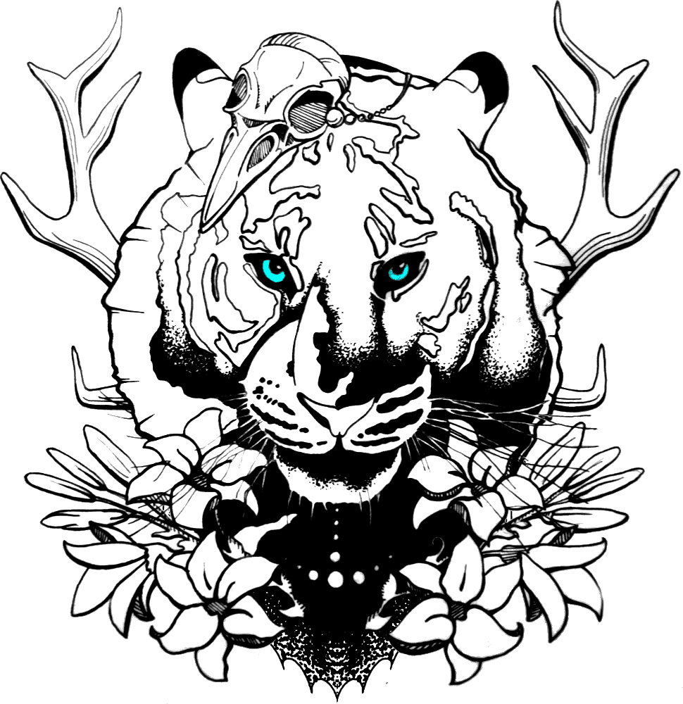 Lion Drawing Tattoo , Png Download - Sketch Of Tattoo Tiger, Transparent - Transparent PNG Free Download | PNGio
