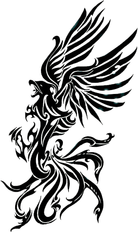 Phoenix Silhouette At Getdrawings - Transparent Phoenix Tattoo Png, Png Download - Transparent PNG Free Download | PNGio
