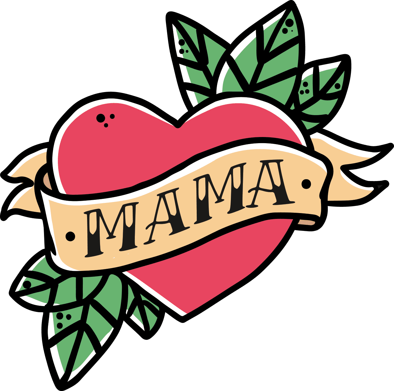 School Old Drawing Free Download Png Hd Clipart - Mom With A Heart Tattoo, Transparent - Transparent PNG Free Download | PNGio