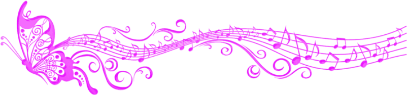 Png Xv Anos - Butterfly And Music Tattoos, Transparent - Transparent PNG Free Download | PNGio