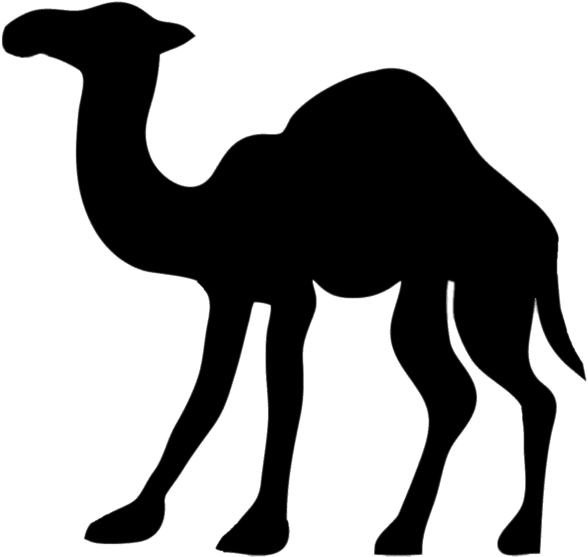 Camel Silhouette Clip Art - Camel Toe Tattoo Stencil, HD Png Download - Transparent PNG Free Download | PNGio