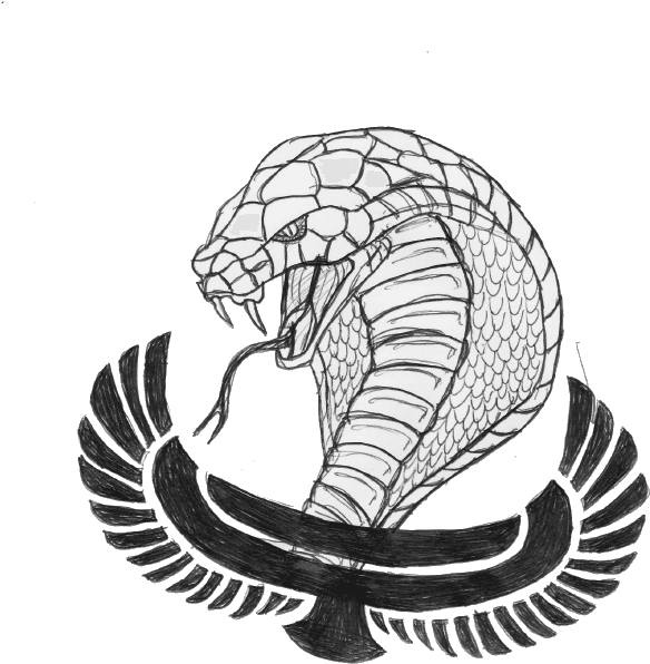 Skeletons Drawing Cobra - Egyptian Tattoo Designs, HD Png Download - Transparent PNG Free Download | PNGio