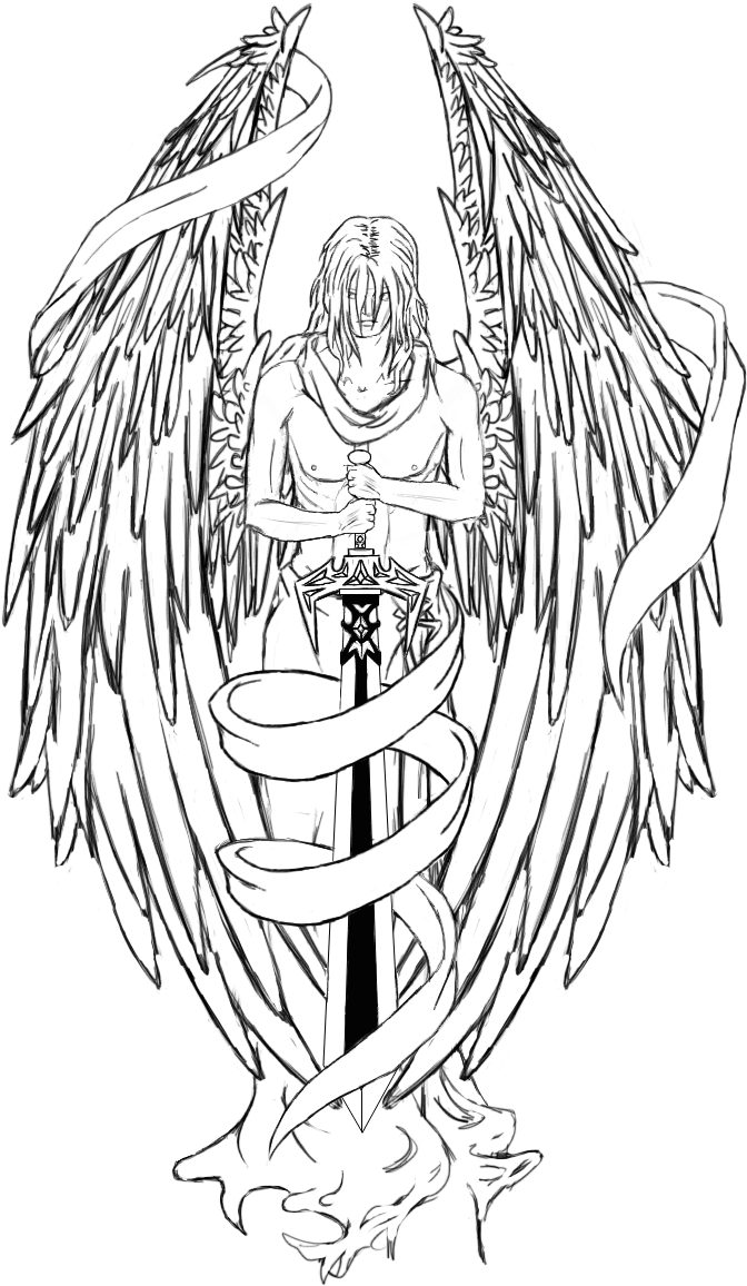 Transparent Guardian Angels Clipart - Angel Tattoo Png, Png Download - Transparent PNG Free Download | PNGio