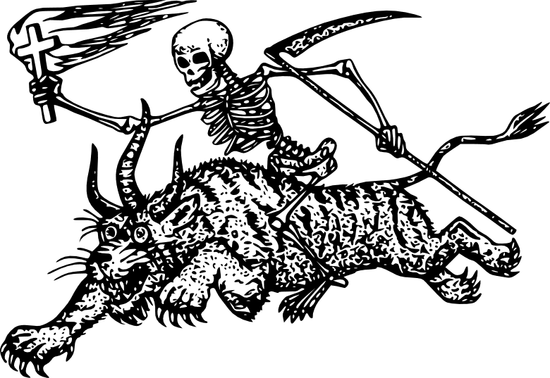 Criminal Drawing Popular Tattoo Clipart Stock - Russian Prison Tattoo Tiger Skeleton, HD Png Download - Transparent PNG Free Download | PNGio